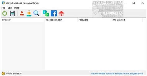 SterJo Facebook Password Finder