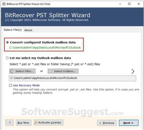 BitRecover PST to PDF